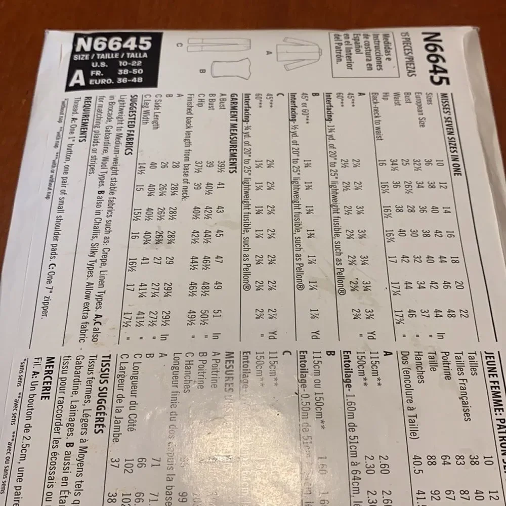 Sewing pattern 🤗🤩🤗🤩 - Picture 2 of 2